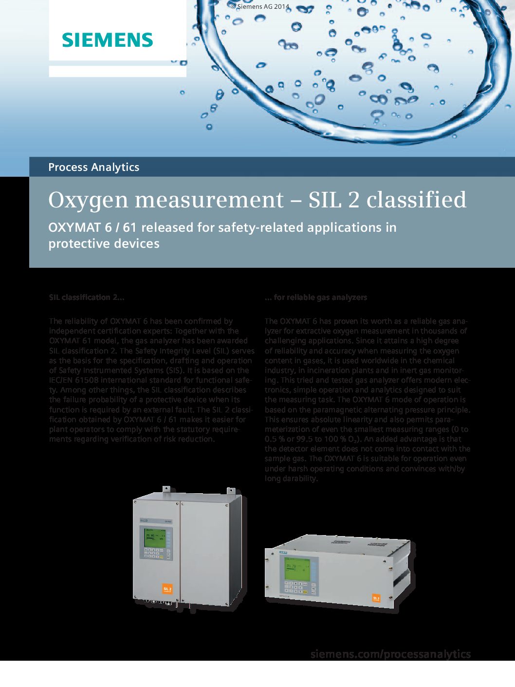 Siemens OXYMAT 61 Extractive Oxygen Gas Analyzer - imagine 2
